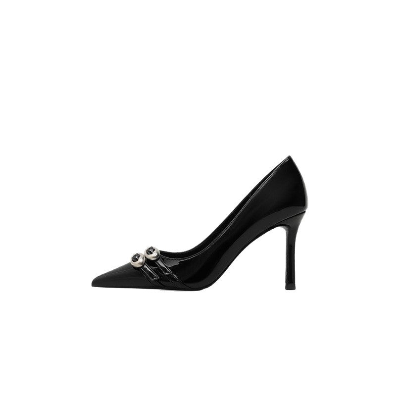 Damen elegante High Heel Pumps mit funkelnden Strassverzierungen EB
