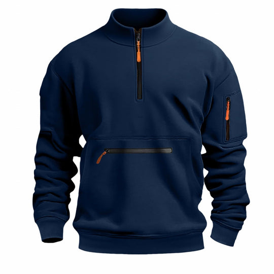 Herren funktionale Sweatshirt mit Reißverschluss EB