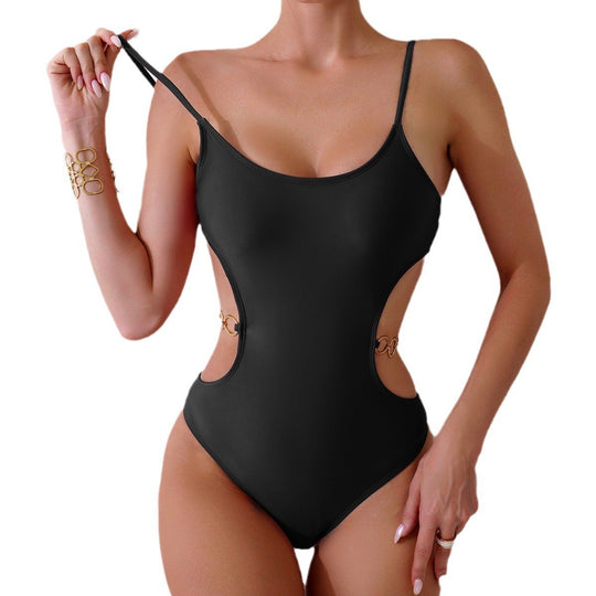 Damen Einteiler Badeanzug mit elegantem Cut-Out-Design EB