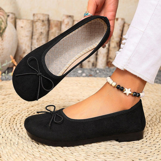 Damen Ballerinas mit feinem Schleifen-Design EB