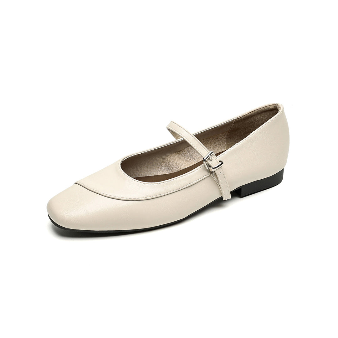 Damen elegante Ballerinas mit modischem Riemchen EB