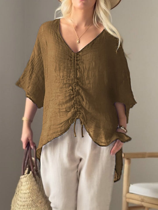 Damen leichtes, oversize Tunika-Shirt EB
