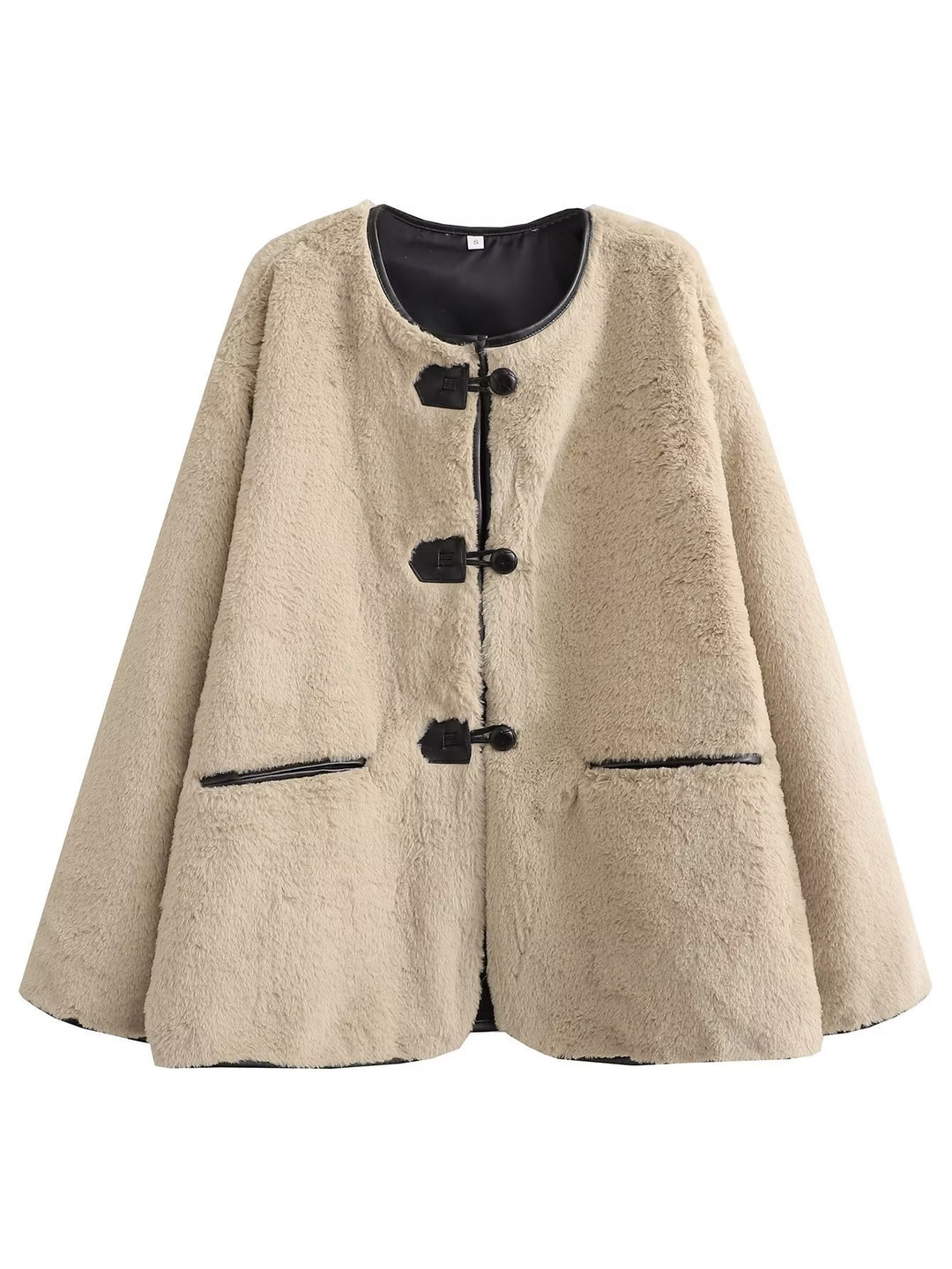 Damen Fleecejacke mit modernen Knopfdetails und seitlichen Eingrifftaschen EB