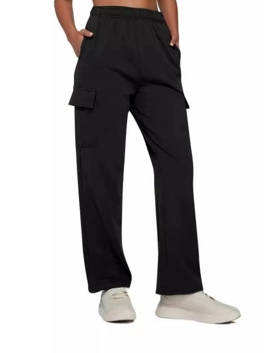Damen Cargo-Hose mit weitem Bein und praktischen Seitentaschen EB