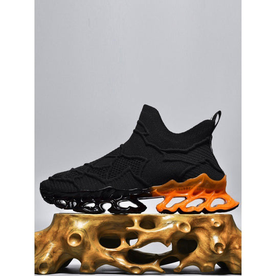 Damen Sportliche Strick-Sneaker mit rutschfester Sohle und innovativer Dämpfungstechnologie EB