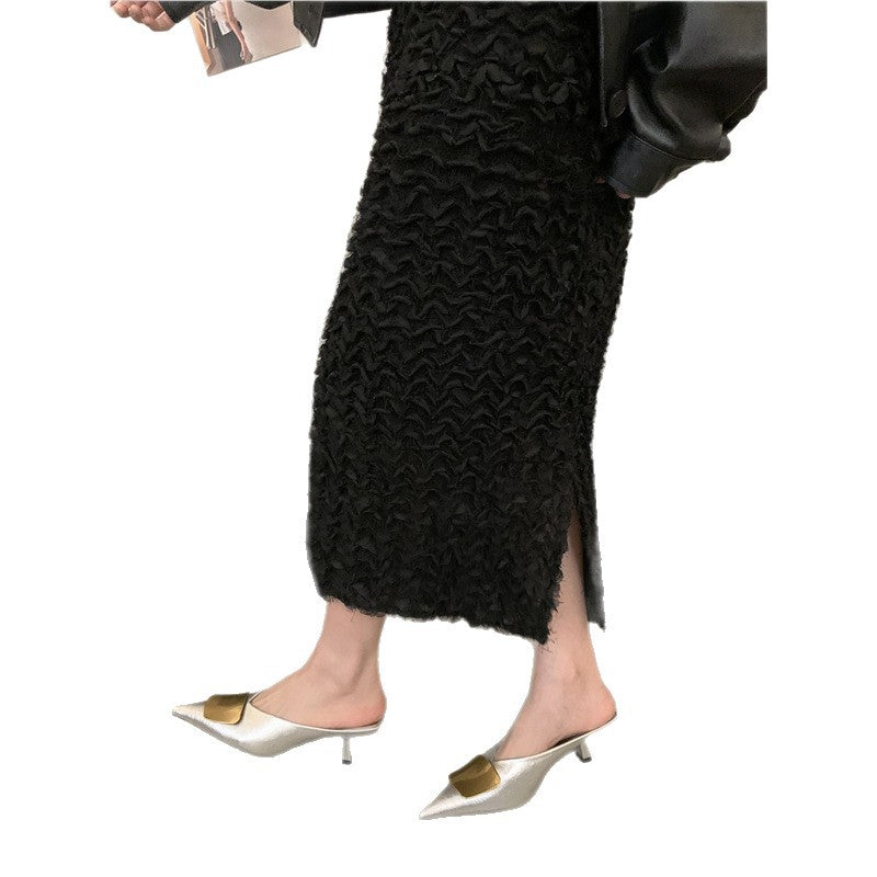 Damen Slingback Pumps mit elegantem Metallic-Design EB
