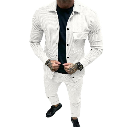 Herren modisches Freizeitanzug mit strukturiertem Design EB