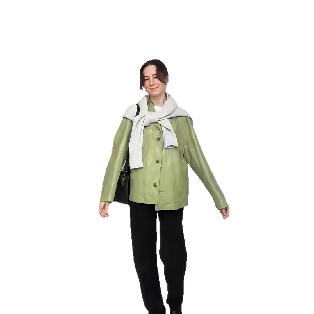 Damen lässige, elegante Blazerjacke mit besonderen Details EB