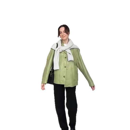 Damen lässige, elegante Blazerjacke mit besonderen Details EB