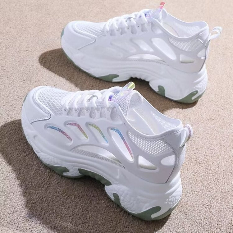 Damen Sportliche Sneakers mit atmungsaktiver Mesh-Oberfläche und komfortabler Dämpfung EB
