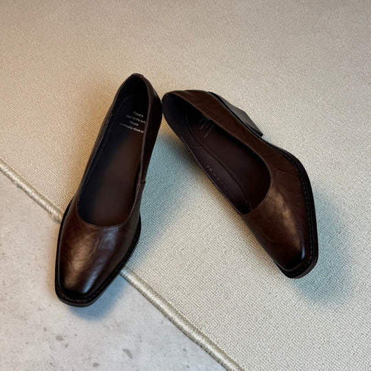 Damen Elegante Stiefeletten mit quadratischer Zehenform und bequemem Blockabsatz EB