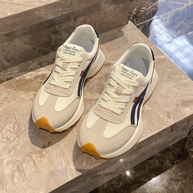 Damen modische Freizeitsneaker mit elastischem Obermaterial und dämpfender Laufsohle EB
