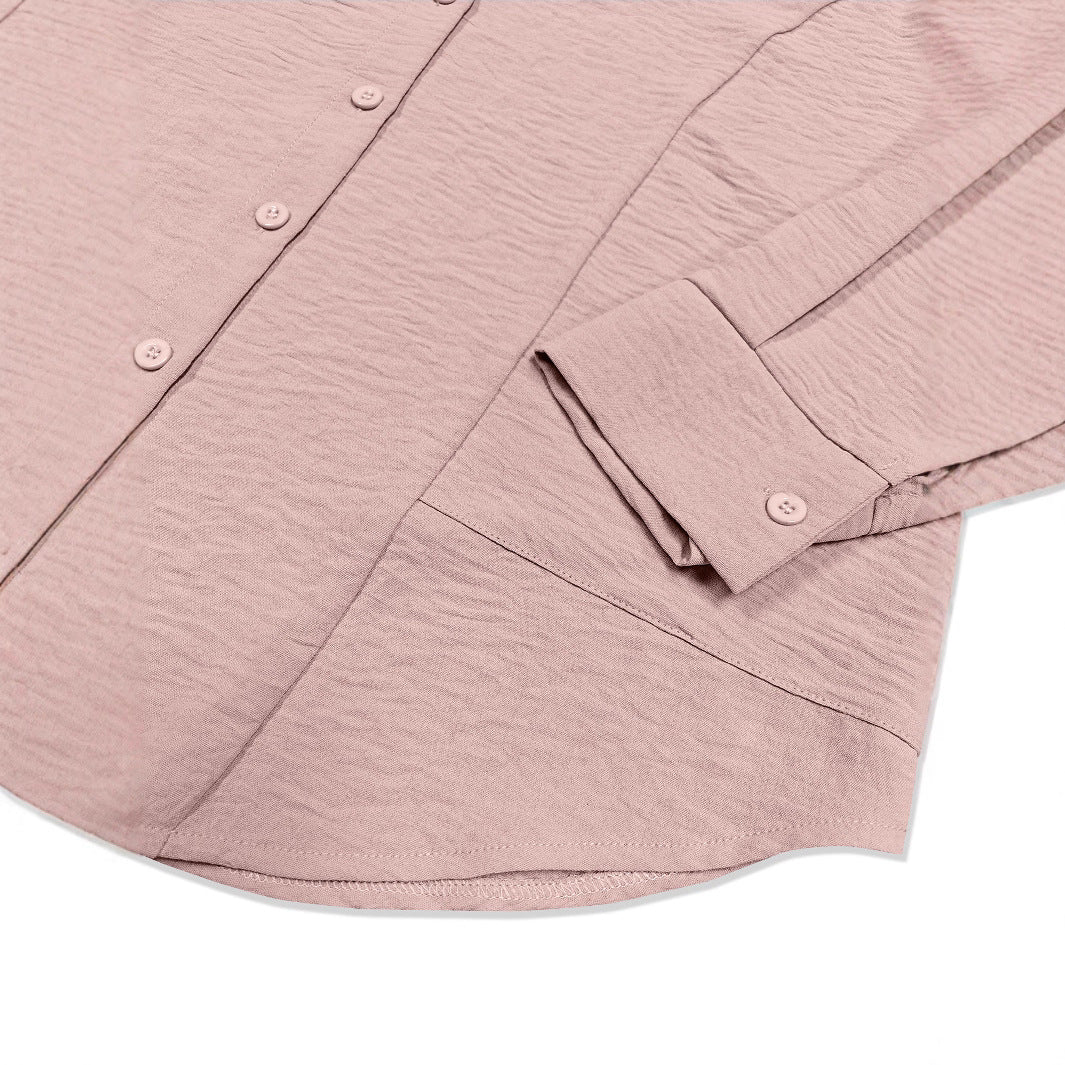 Damen Trendige Bluse mit lässigem Schnitt und praktischen Eingrifftaschen EB