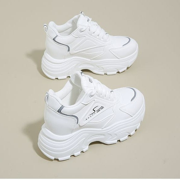 Damen Chunky Sneakers mit überdimensionaler Sohle und atmungsaktivem Material EB