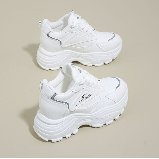Damen Chunky Sneakers mit überdimensionaler Sohle und atmungsaktivem Material EB