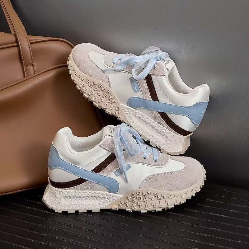 Damen bequeme Sneaker mit modischem Design und rutschfester Sohle EB