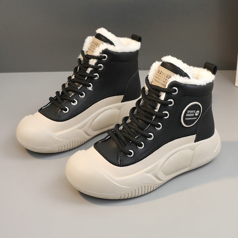 Damen Hochkomfortable Winter Sneakers mit isolierendem Fleece-Futter EB