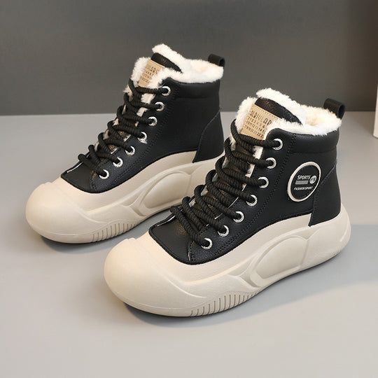 Damen Hochkomfortable Winter Sneakers mit isolierendem Fleece-Futter EB