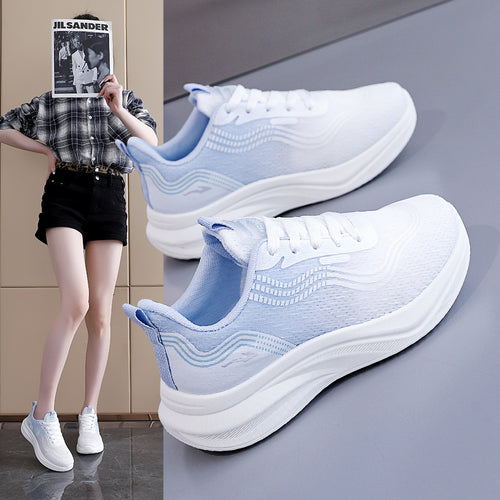 Damen Luxus Lauf-Sneakers mit atmungsaktiver Netzstruktur und bequemer Dämpfung EB