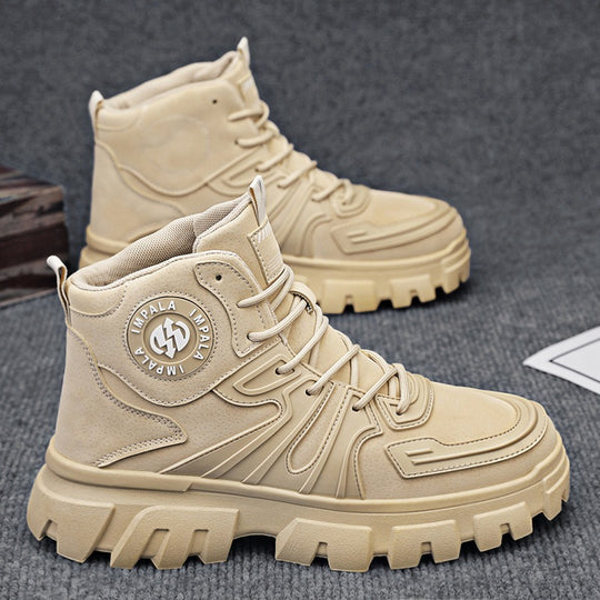 Damen Robust und stilvoller High-Top Stiefel mit rutschfester Sohle und stoßdämpfendem Innenfutter EB