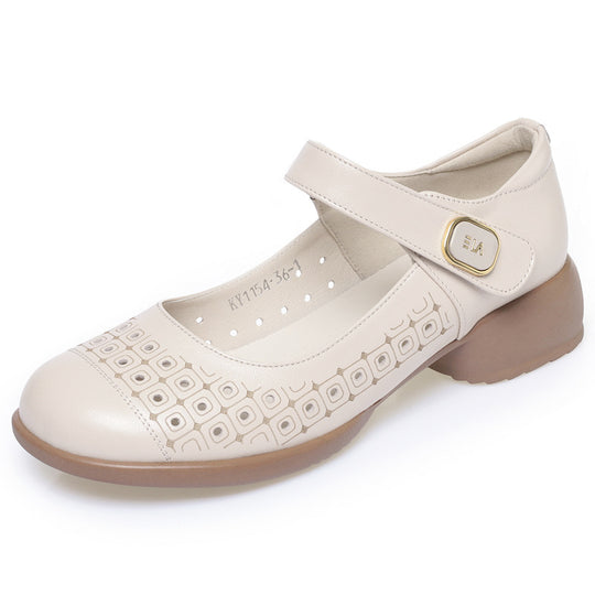 Damen Mary Jane Schuhe mit verstellbarem Riemen und atmungsaktivem Innenfutter EB