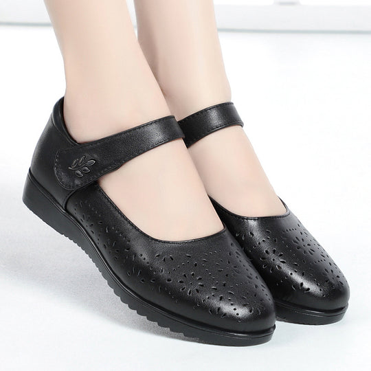 Damen Komfortable Ballerinas mit Mary Jane Verschluss EB