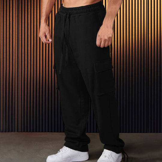 Herren Cargo-Jogginghose mit verstellbarem Bund und praktischen Seitentaschen EB