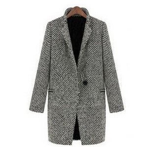 Damen eleganter, gemusterter Blazer mit strukturiertem Design EB