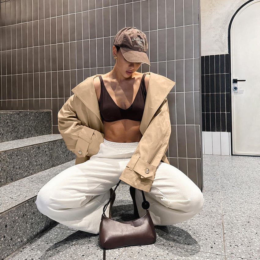 Damen Oversized Trenchcoatjacke mit eleganten Details EB