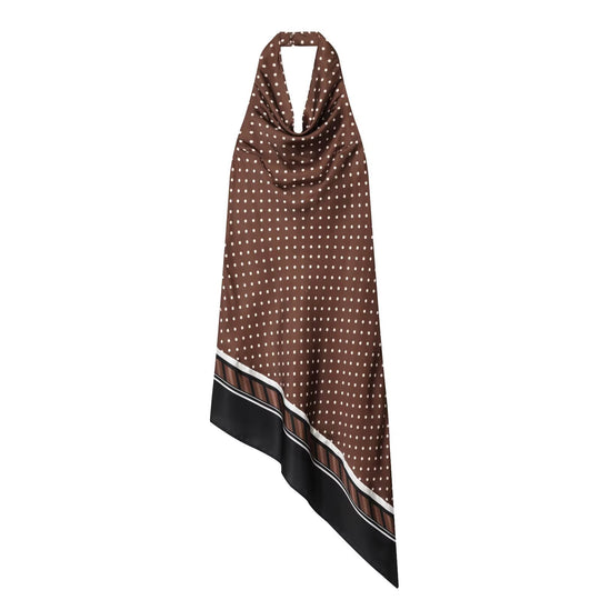 Damen Schal im eleganten Design mit Punkten und kontrastierenden Akzenten EB