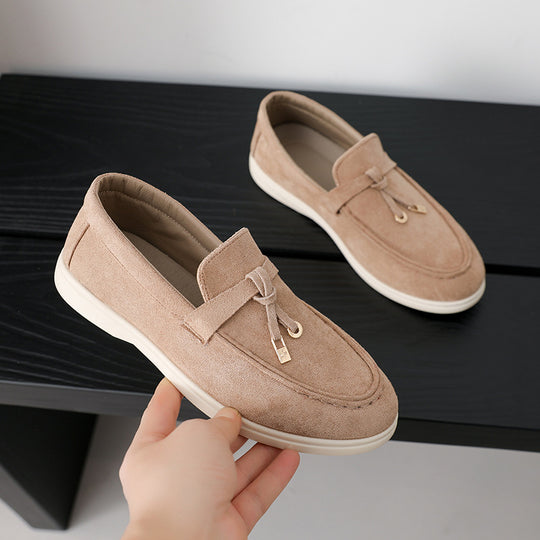 Damen Mokassins mit elegantem Schnürdesign und komfortabler Sohle EB