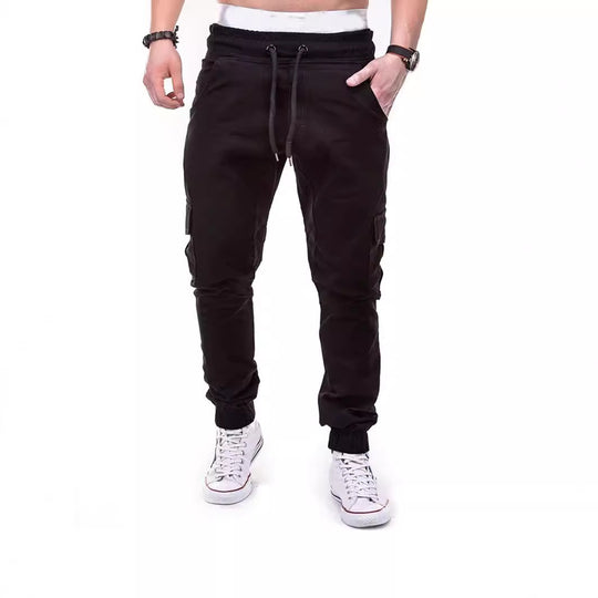 Herren Cargo-Hose mit elastischem Bund und praktischen Multifunktions-Pockets EB