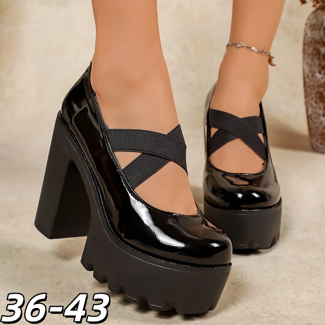Damen Plateaupumps mit Komfort-Riemen EB