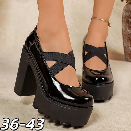 Damen Plateaupumps mit Komfort-Riemen EB