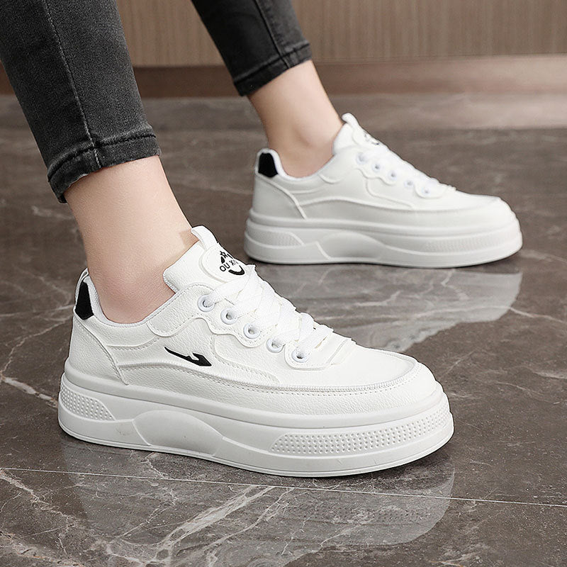Damen modische Plateau-Sneaker mit ergonomischem Design und dämpfendem Sohlenprofil EB