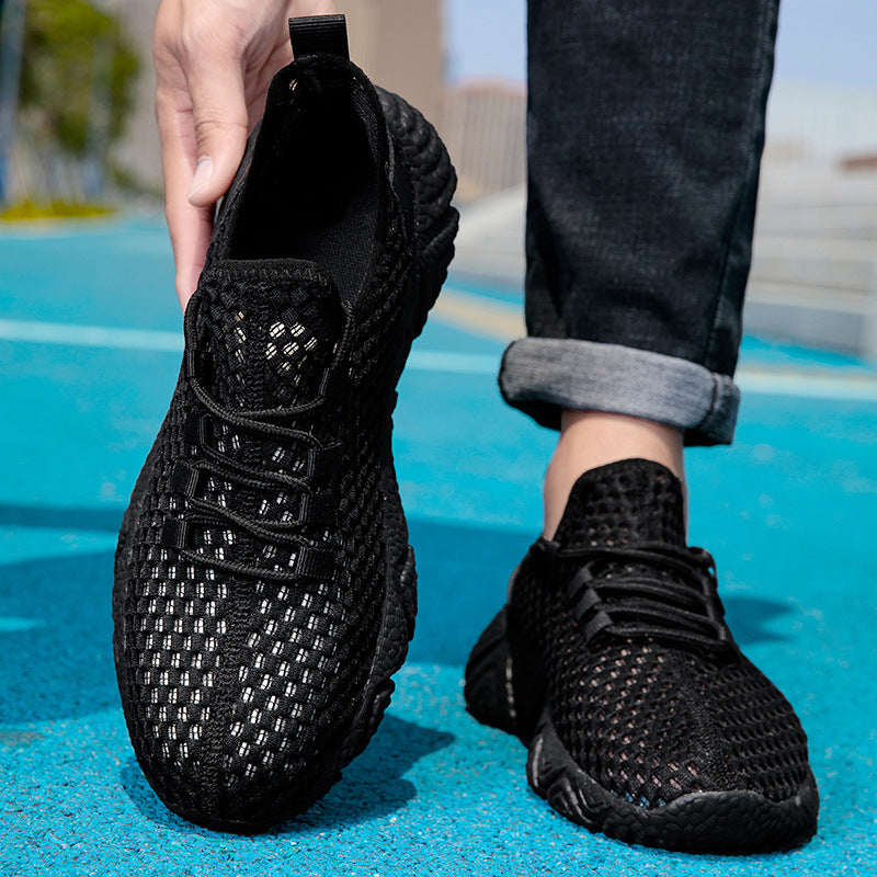 Damen Sportliche Freizeitschuhe mit atmungsaktiver Mesh-Oberfläche und rutschfester Sohle EB