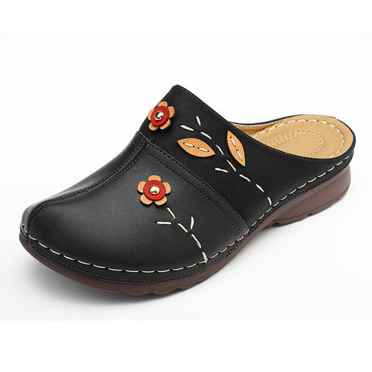 Damen bequemes Clogs mit floralem Design und ergonomischer Fußbettgestaltung EB