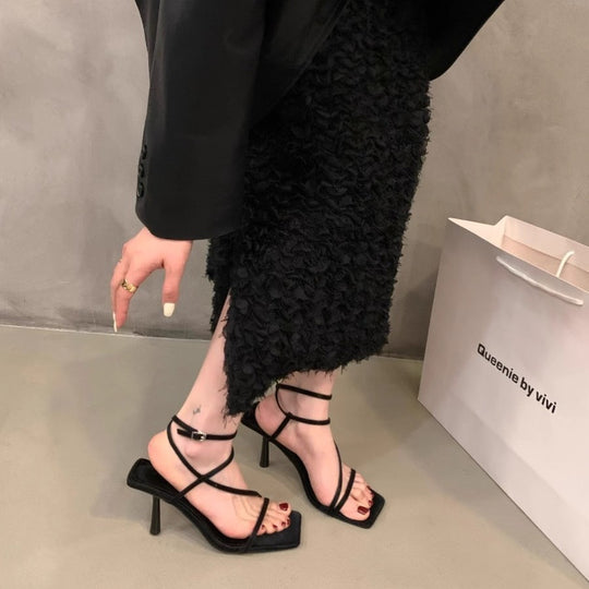 Damen elegante Slingback-Pumps mit verstellbaren Riemen EB