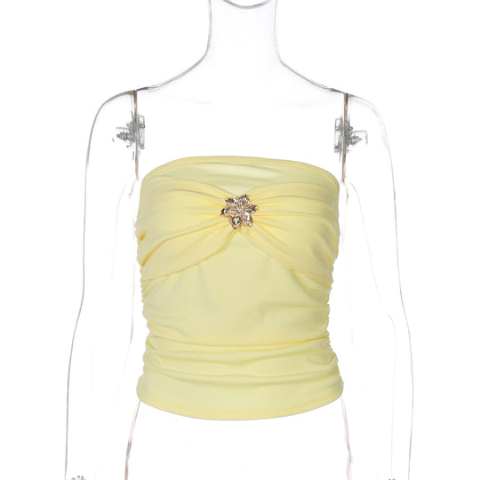 Damen Bustieroberteil mit elegantem Twist und glitzerndem Schmuckdetail EB