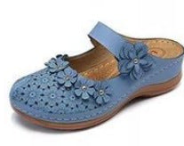 Damen Clogs mit dekorativen Blumenapplikationen EB