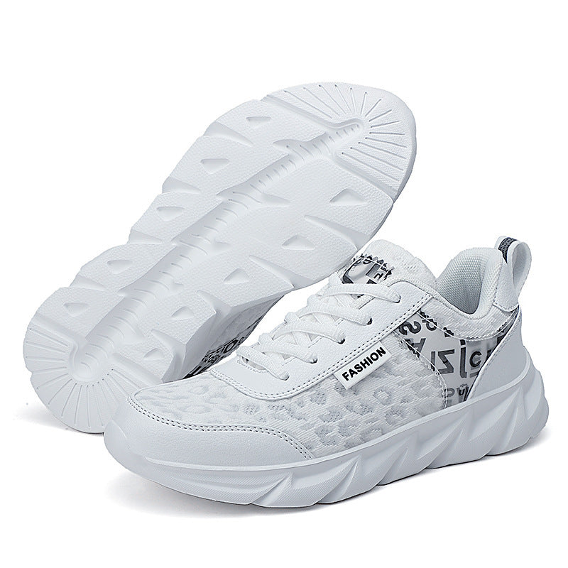 Damen Sportliche Sneaker mit trendigem Leopardenmuster und dämpfender Sohle EB