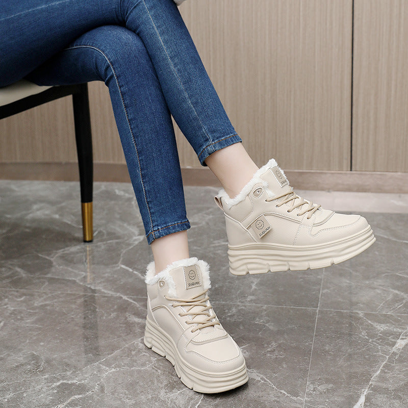 Damen High-Top Sneakers mit kuscheligem Innenfutter und dämpfender Sohle EB