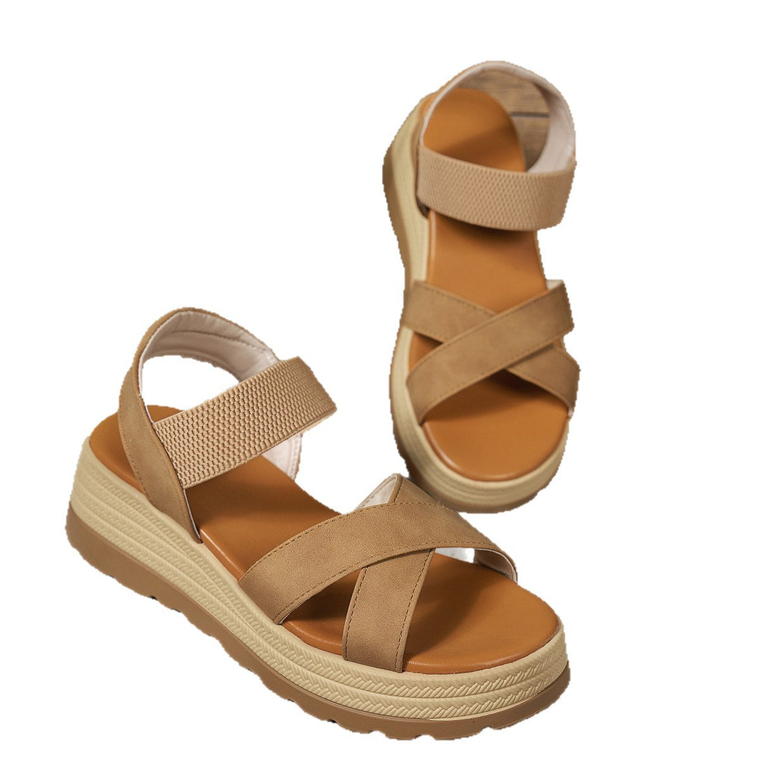 Damen Komfortable Sandalen mit verstellbaren Riemen und anatomischem Fußbett EB