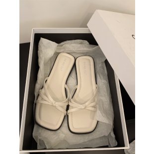 Damen elegante Flachsandalen mit modischem Riemen-Design EB