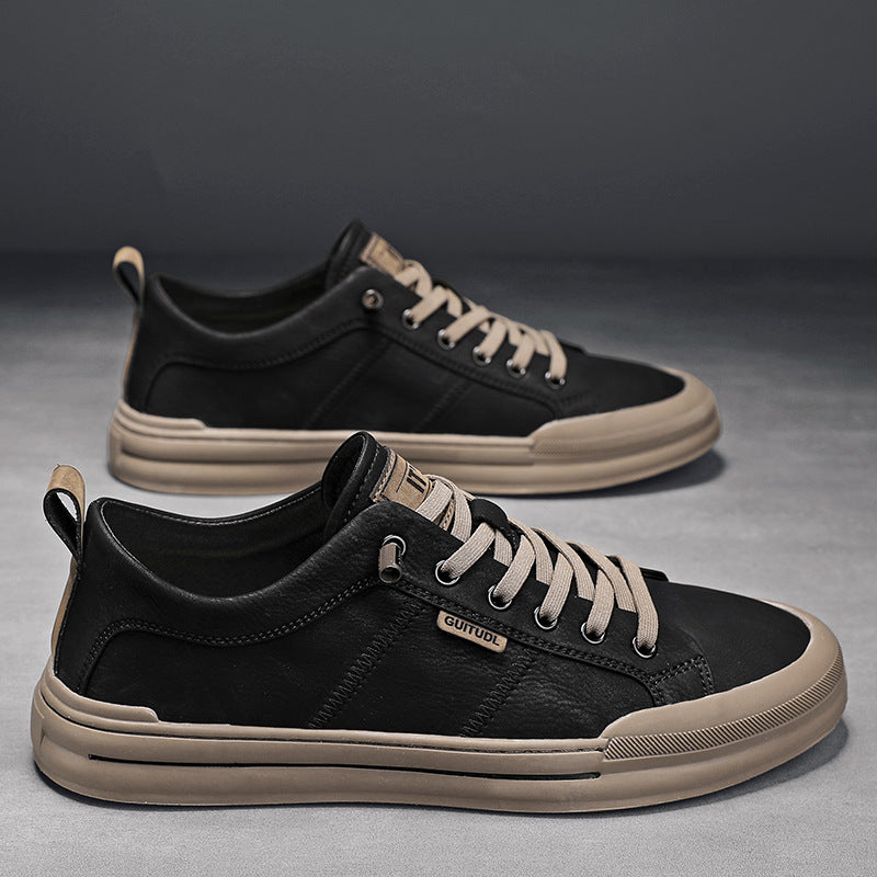 Damen Sneaker mit robustem Lederobermaterial und flexibler Laufsohle EB