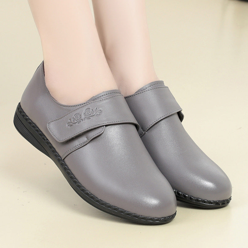 Damen Komfortable Schnürschuhe mit verstellbarem Klettverschluss und flexibel gepolstertem Fußbett EB
