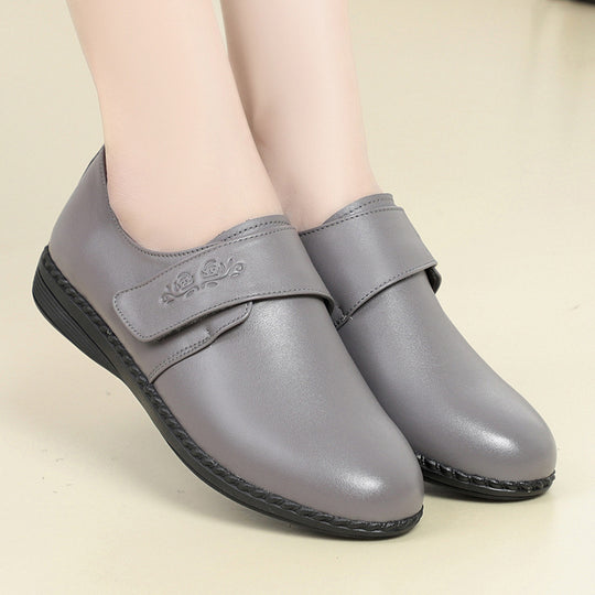 Damen Komfortable Schnürschuhe mit verstellbarem Klettverschluss und flexibel gepolstertem Fußbett EB