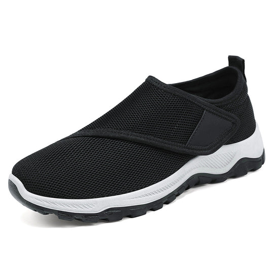 Damen nan atmungsaktive Slip-On Sneaker mit Klettverschluss und gedämpfter EVA-Zwischensohle EB