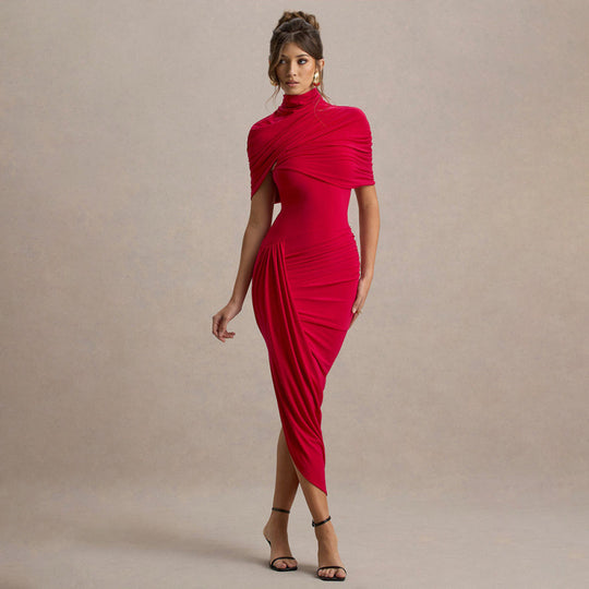 Damen Drapiertes Abendkleid EB