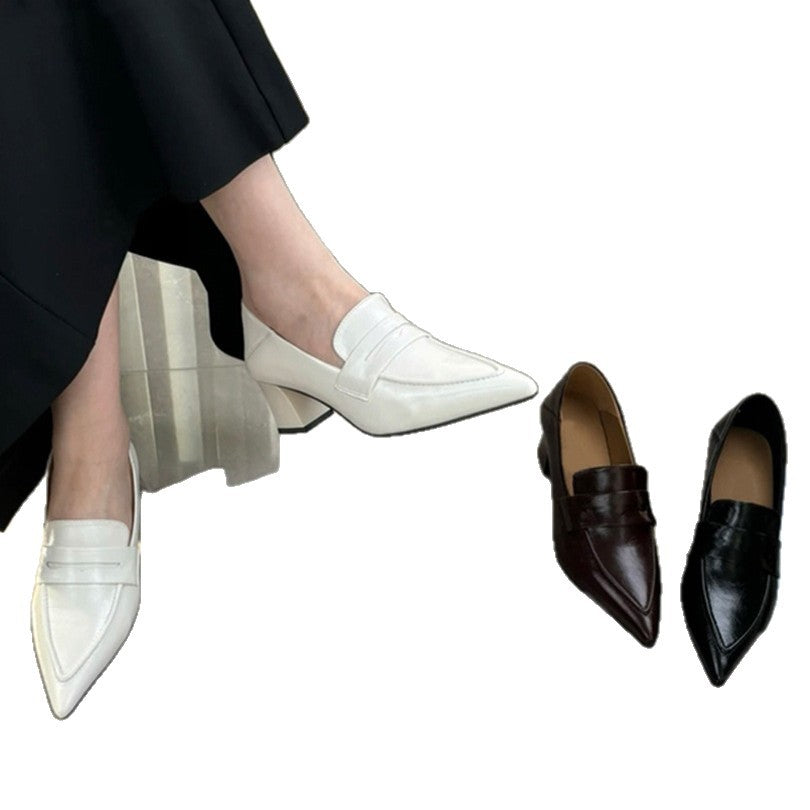 Damen elegante Slingback-Pumps mit spitz zulaufendem Design und dekorativem Riemen EB